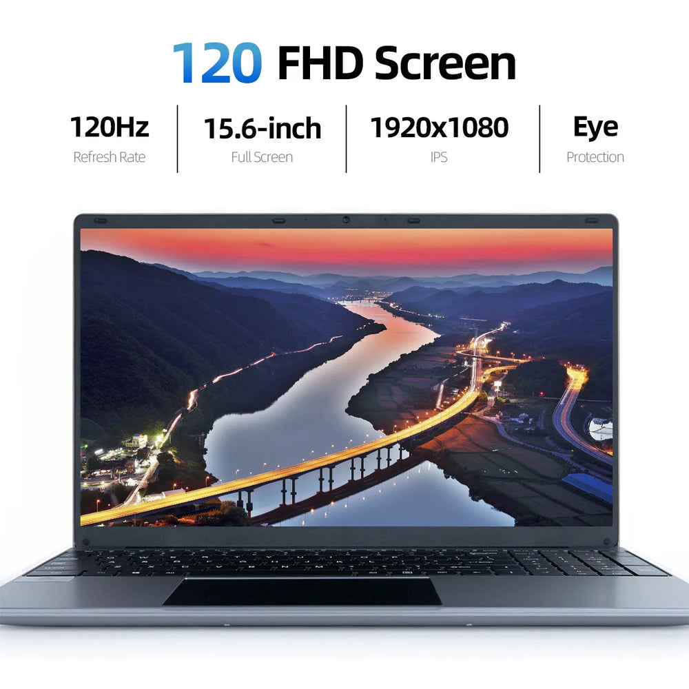 15.6 Inch Laptop - Intel N5095, Intel HD 520 and 1080P 120 Hz display