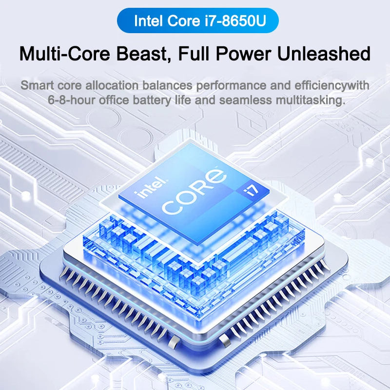 Ultra Slim Laptop - Intel Core i7 8650U 15, Intel UHD Graphics 620 and 15.6" display