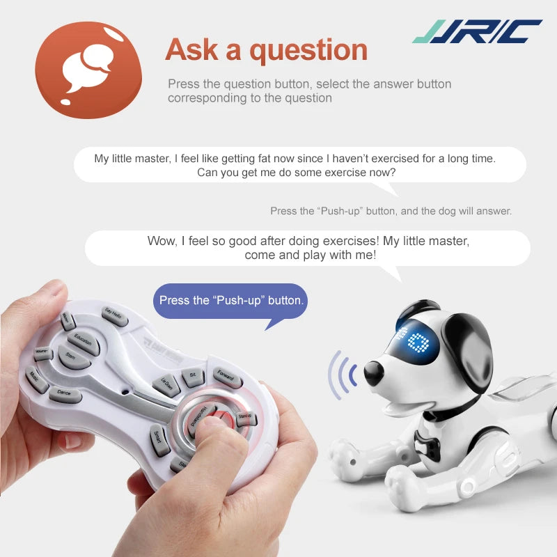 JJRC Smart RC Robot Dog - Talking, Dancing Interactive Toy