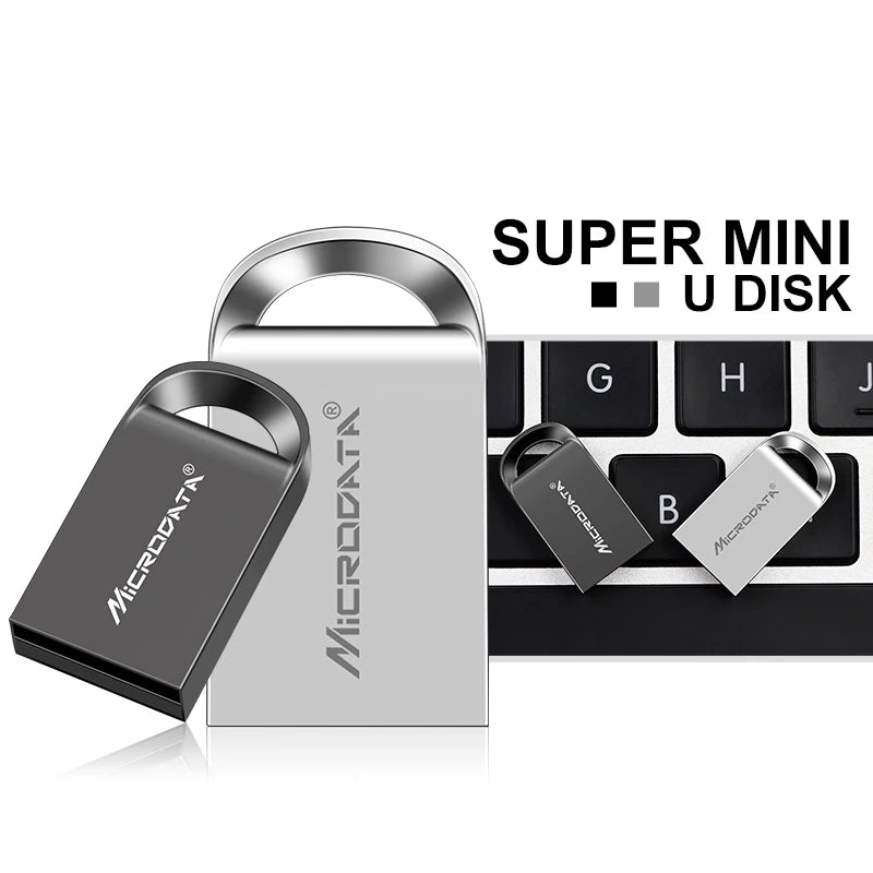 Mini Metal USB Flash Drive - Compact Portable Memory Stick