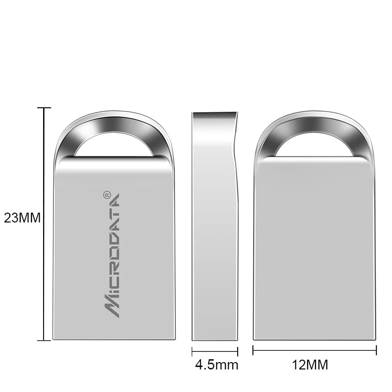 Mini Metal USB Flash Drive - Compact Portable Memory Stick