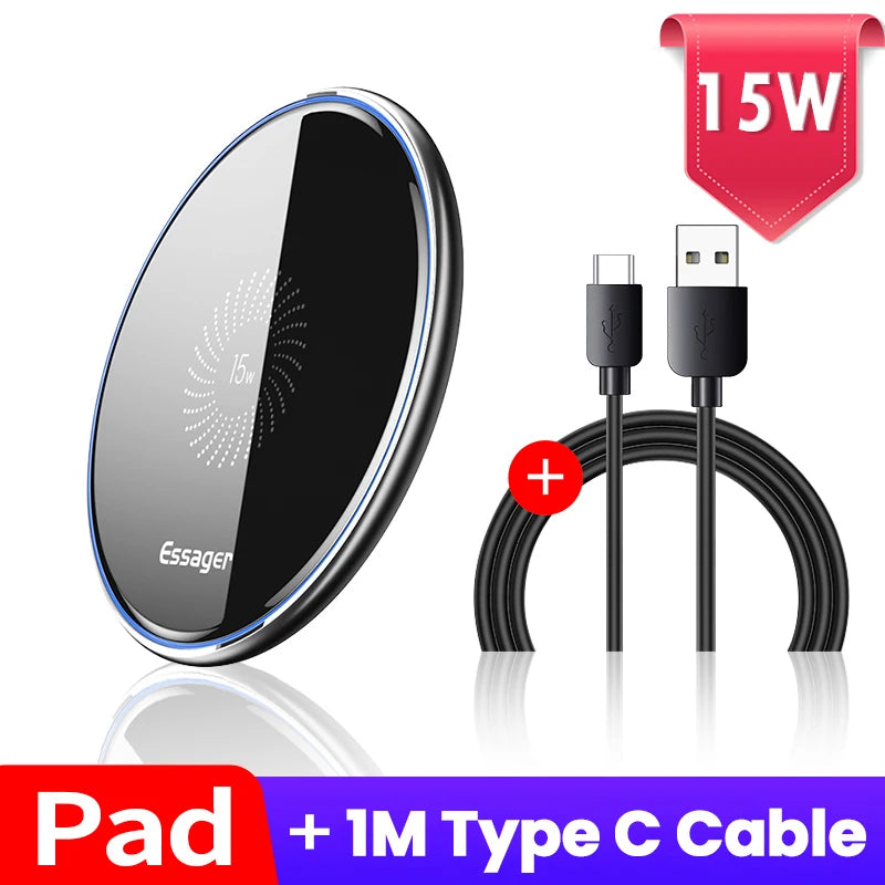 Magnetic Wireless Charging Pad - 15W charging, magnetic alignment