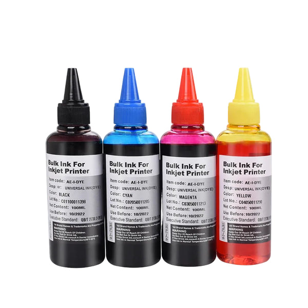 100ML Universal Refill Ink Set - Canon, HP, Epson and Brother Compatible