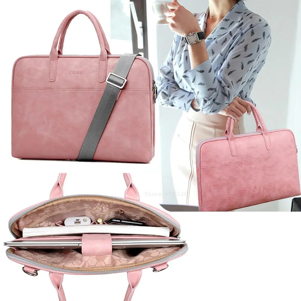 Waterproof Laptop Briefcase - 13-14-15 Inch Compatible Carry Case