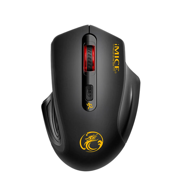 Wireless Optical Mouse - Ergonomic 2.4GHz Control with Adjustable DPI