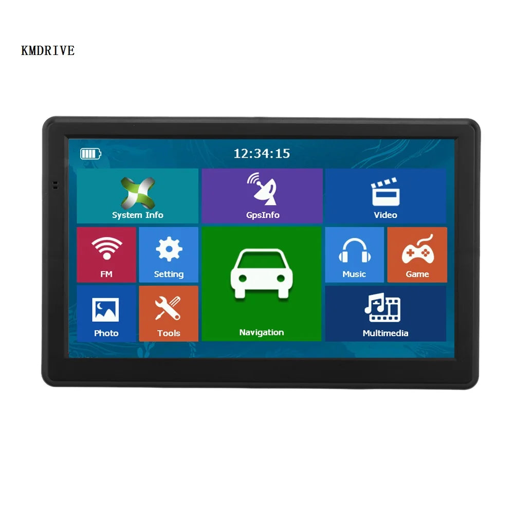 KMDRIVE 7" Inch HD Car GPS Navigator - 7" screen