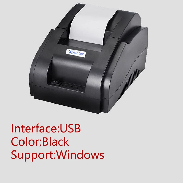 Xprinter 58mm Thermal Receipt Printer - USB and Bluetooth POS Printing