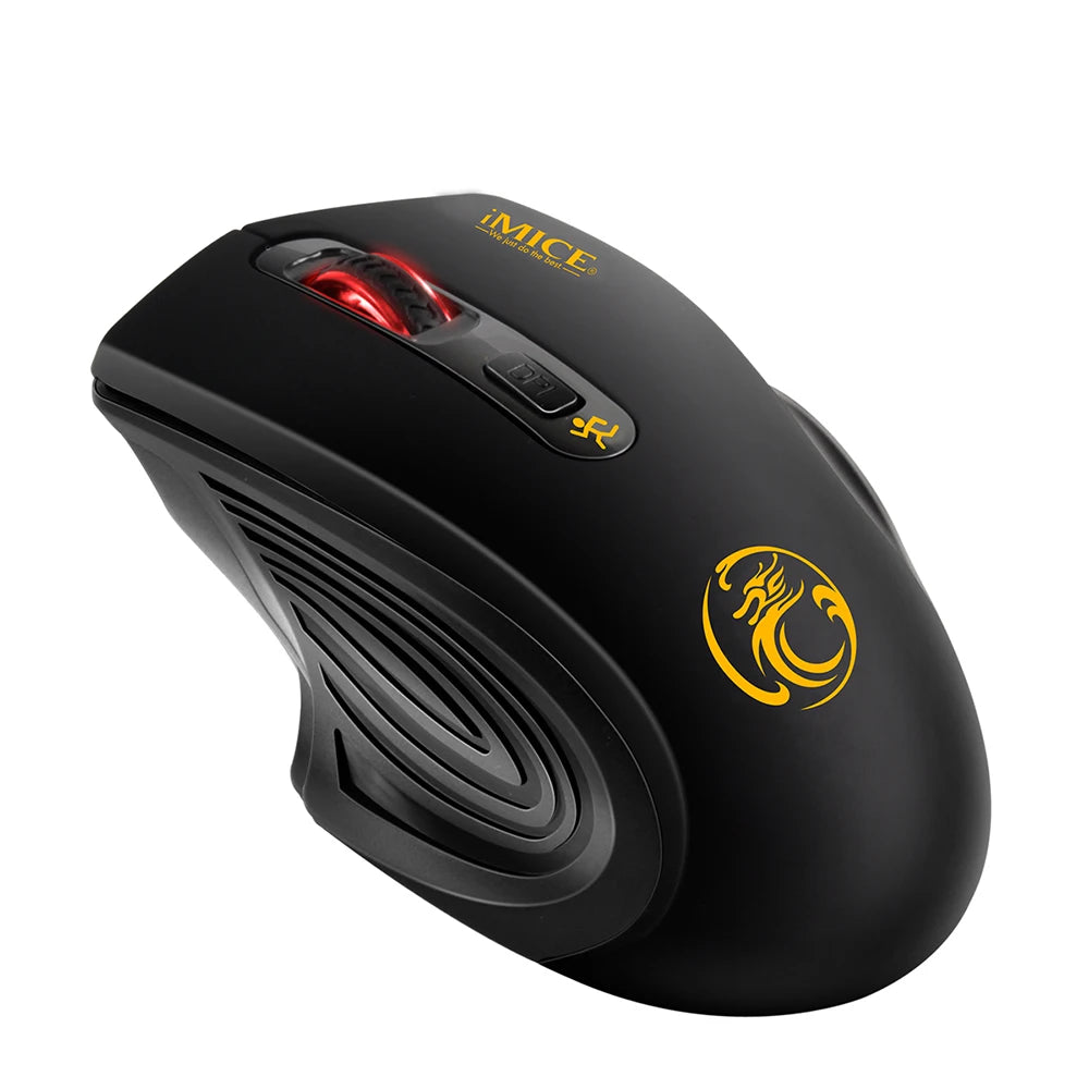 Wireless Optical Mouse - Ergonomic 2.4GHz Control with Adjustable DPI