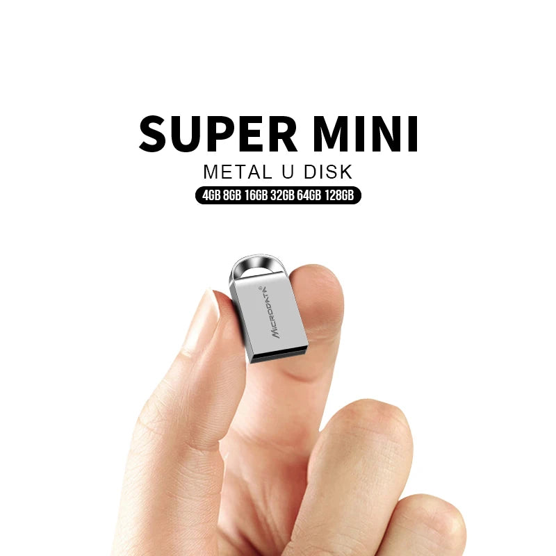 Mini Metal USB Flash Drive - Compact Portable Memory Stick