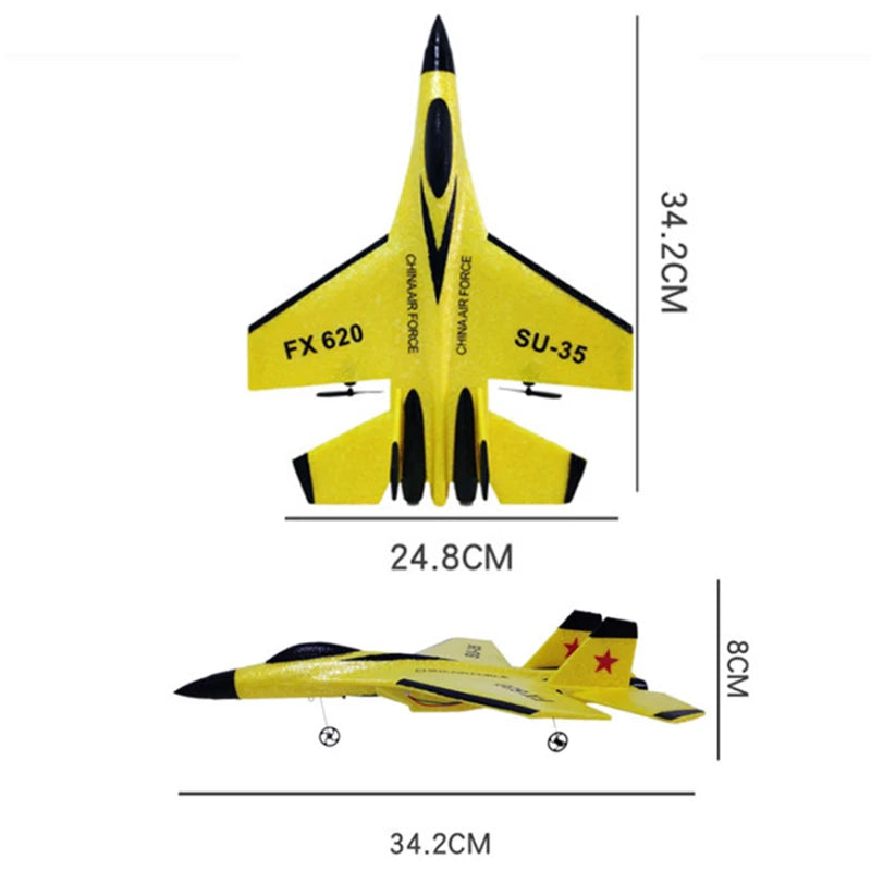 SU-35 RC Fighter Airplane - 2.4G EPP Foam Glider