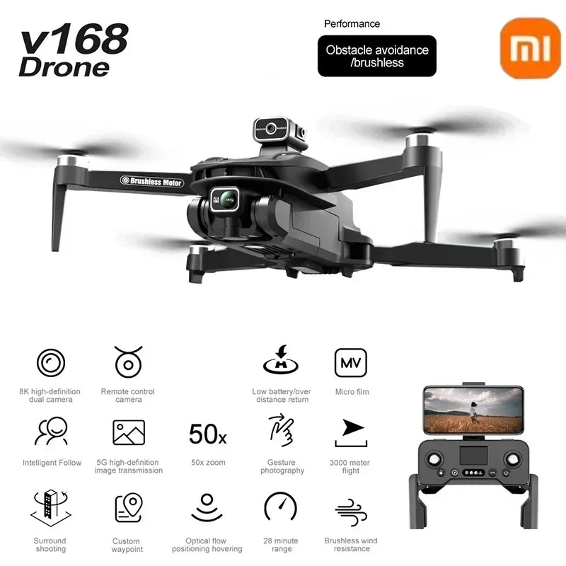 Xiaomi Mijia V168 GPS Drone - 8K Camera, 5G WiFi and Brushless Power