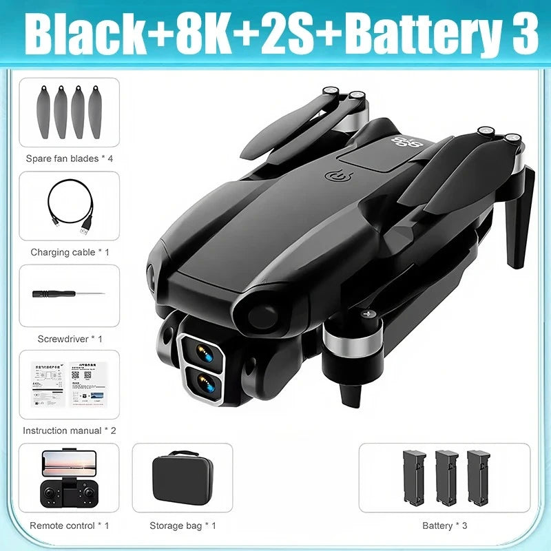 A888 Pro Drone - 4K Dual Camera and 3-Sided Obstacle Avoidance