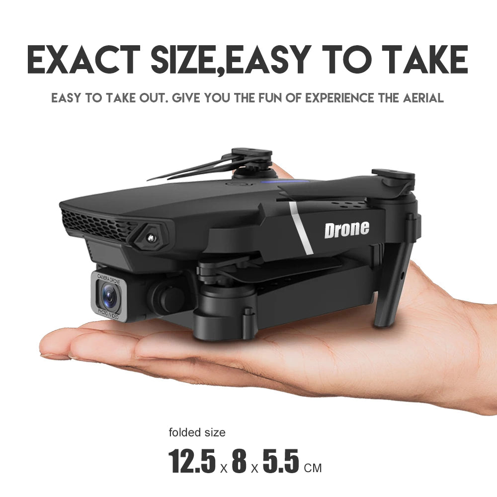 E88Pro RC Drone - 4K Wide-Angle Camera, WiFi FPV and Foldable Design