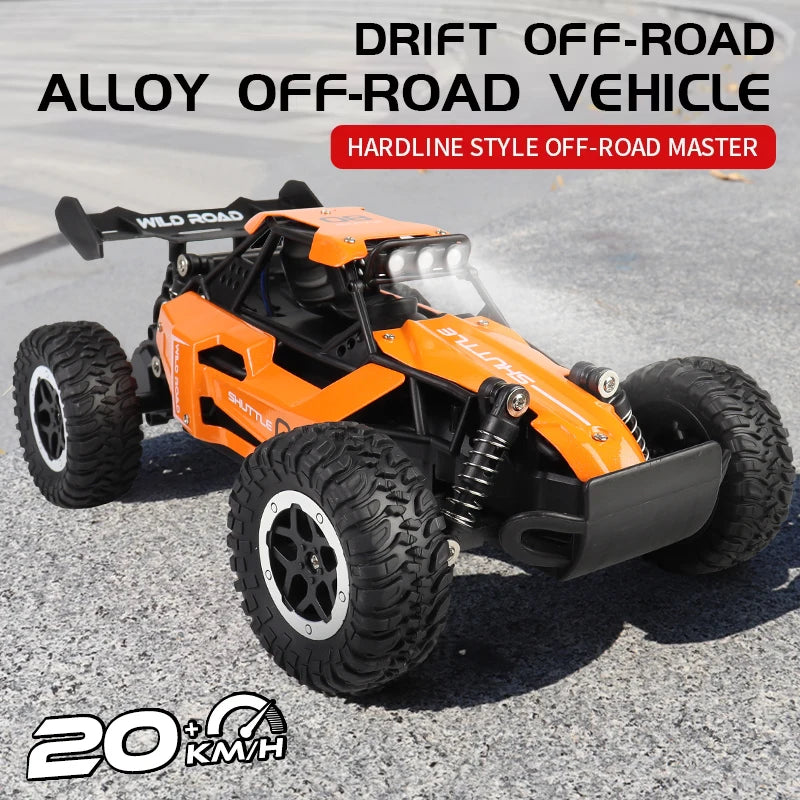 2WD Off-Road RC Climbing Car - LED Adventure Vehicle
