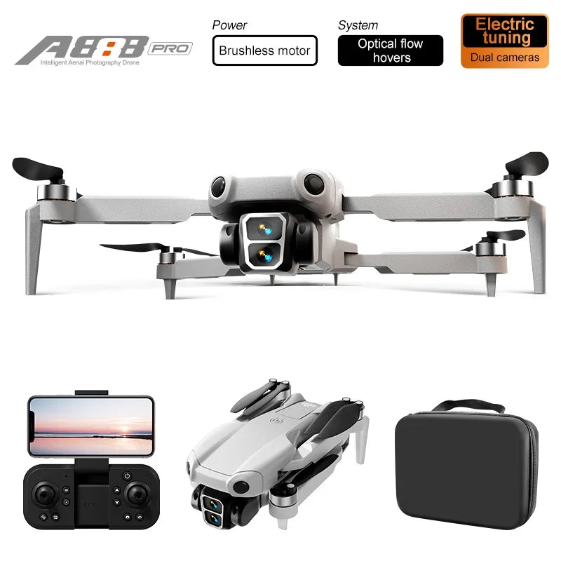 A888 Pro Drone - 4K Dual Camera and 3-Sided Obstacle Avoidance