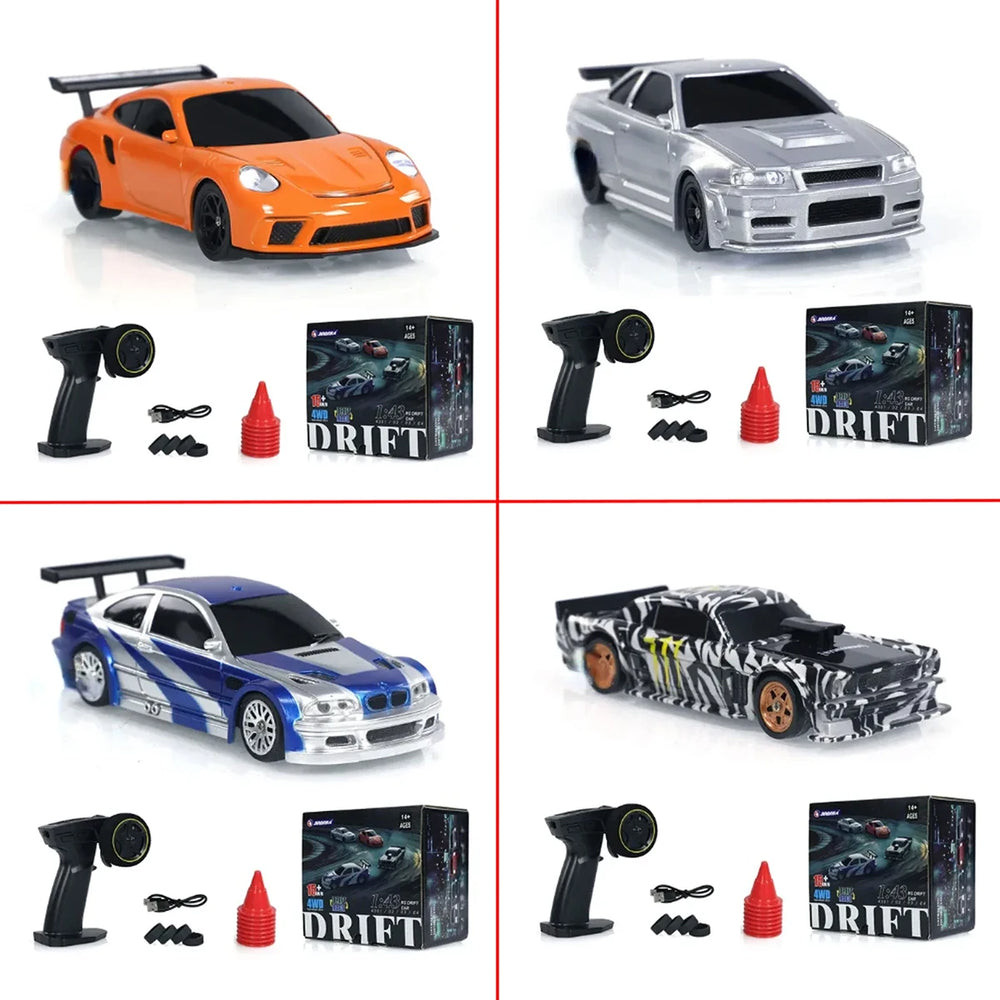 Mini RC Drift Car - 1/43 4WD High-Speed Racing Model