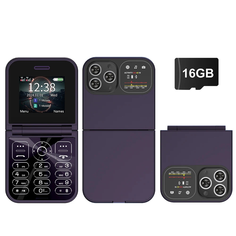 SERVO F15 Mini Flip Phone - 2.0" display, None Front Camera camera