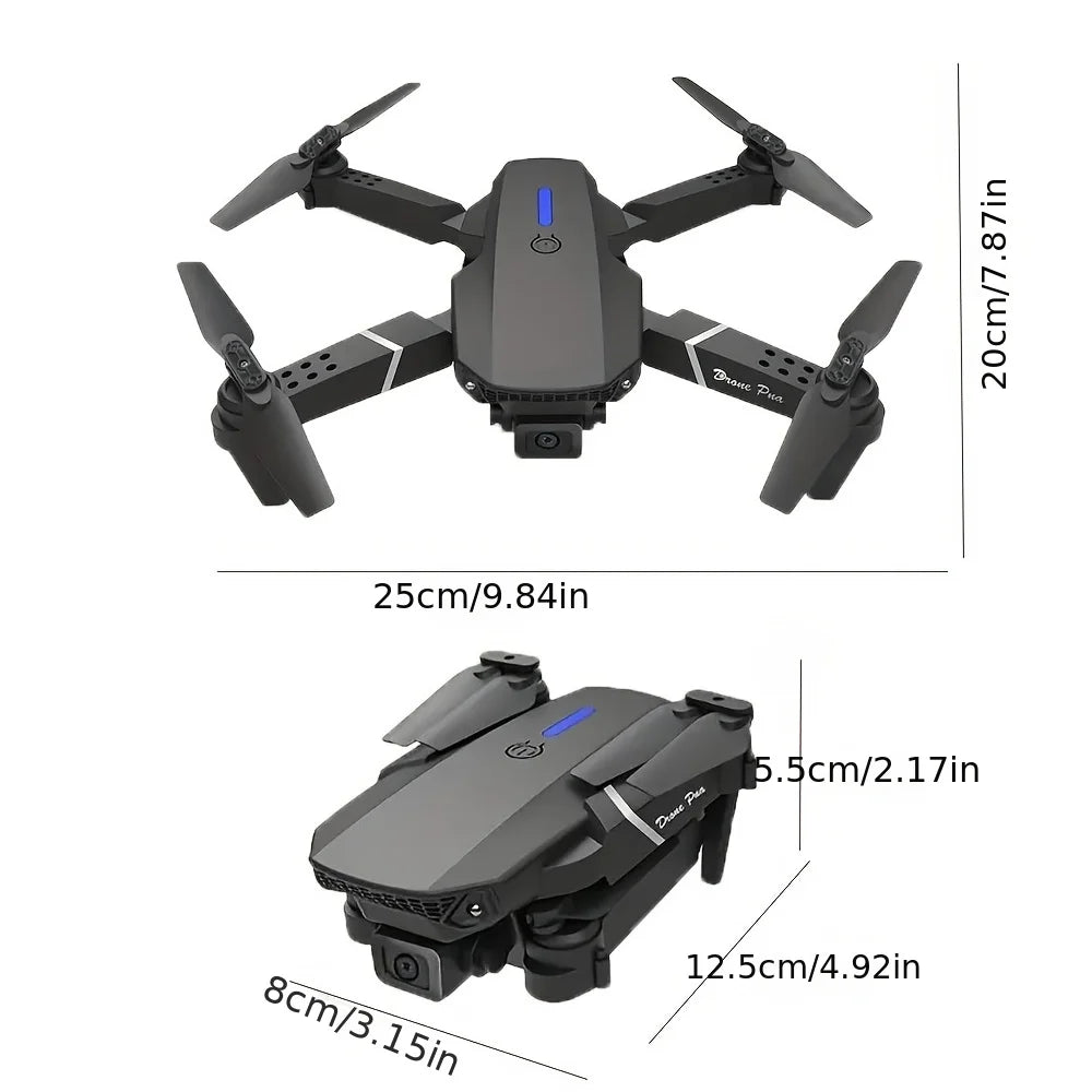 E88Pro RC Drone - 4K Wide-Angle Camera, WiFi FPV and Foldable Design