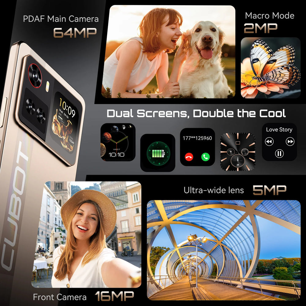 Cubot X100 5G Smartphone - 6.88" display 120 Hz, 16MP camera