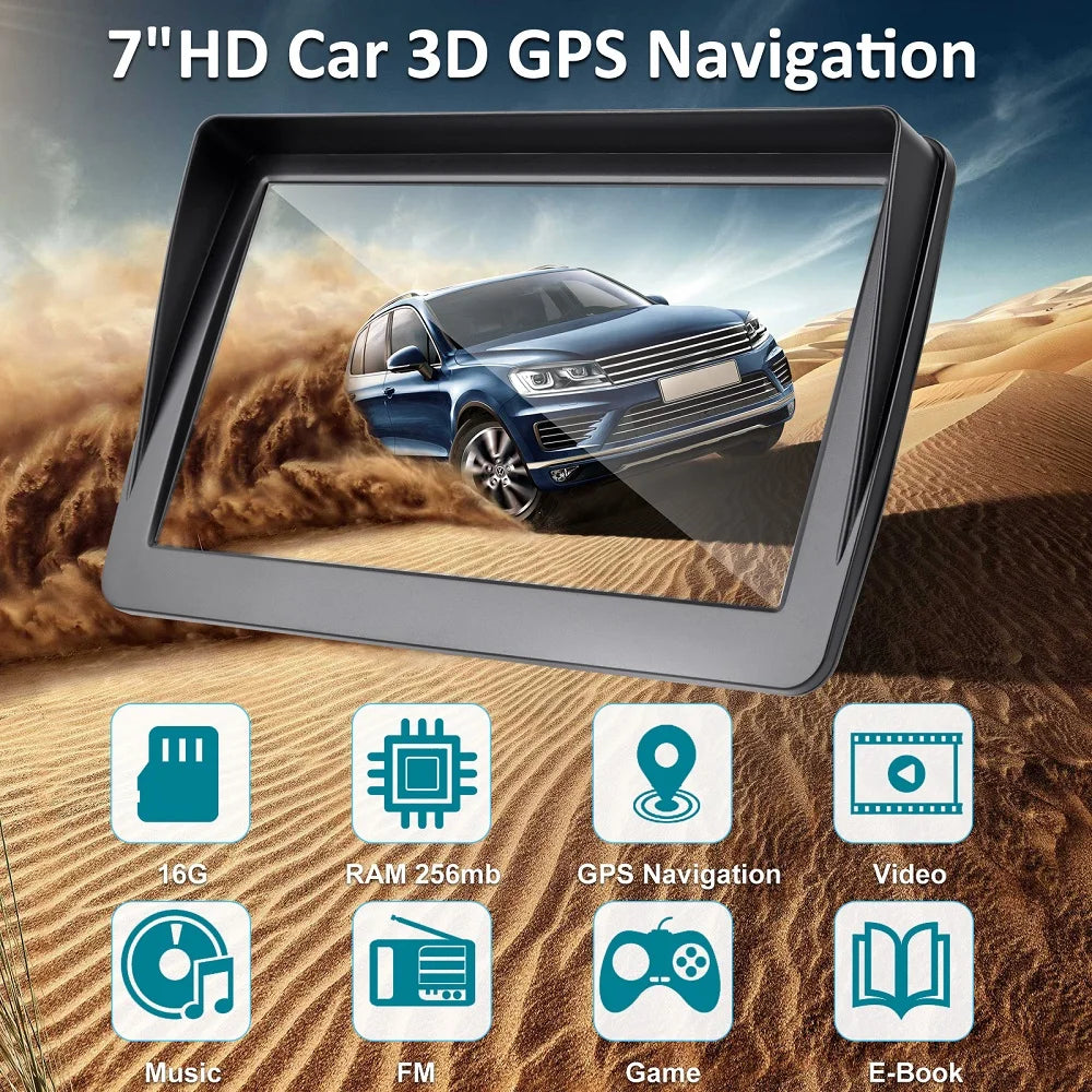 KMDRIVE Car Truck GPS Navigator - 7" screen