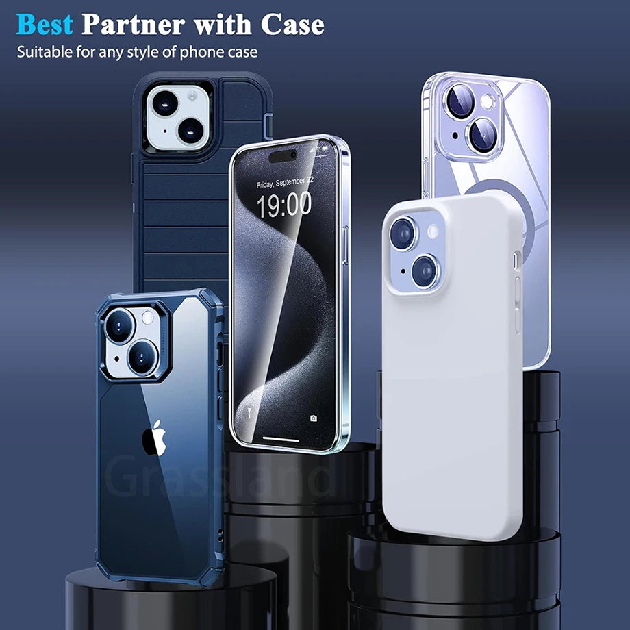 Tempered Glass Screen Protector for iPhone - HD anti-scratch protection