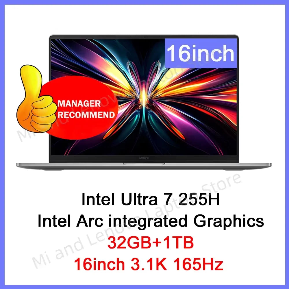 REDMI Book Pro 16 2025 Laptop - Intel Core Ultra, 2.5K Display and 32GB RAM