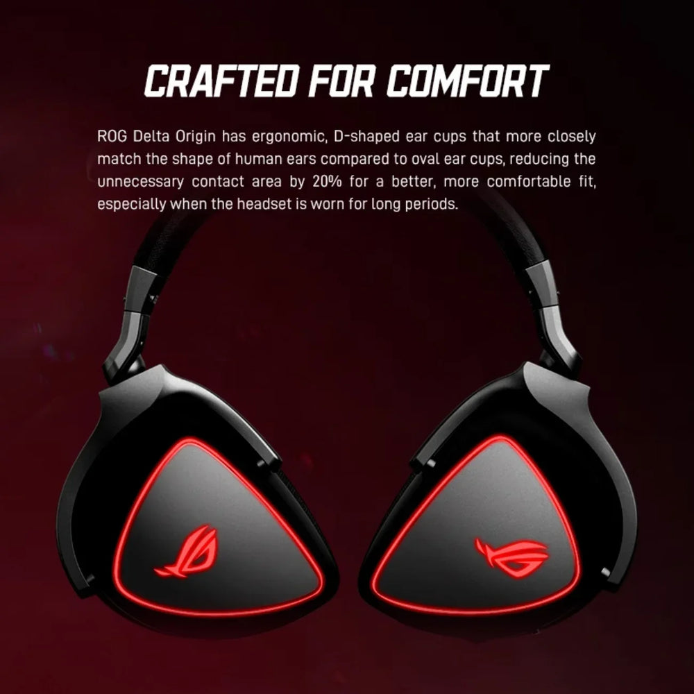 ASUS ROG Delta RGB Elite Edition Game Headphones - Bluetooth 5.2 and Yes ANC