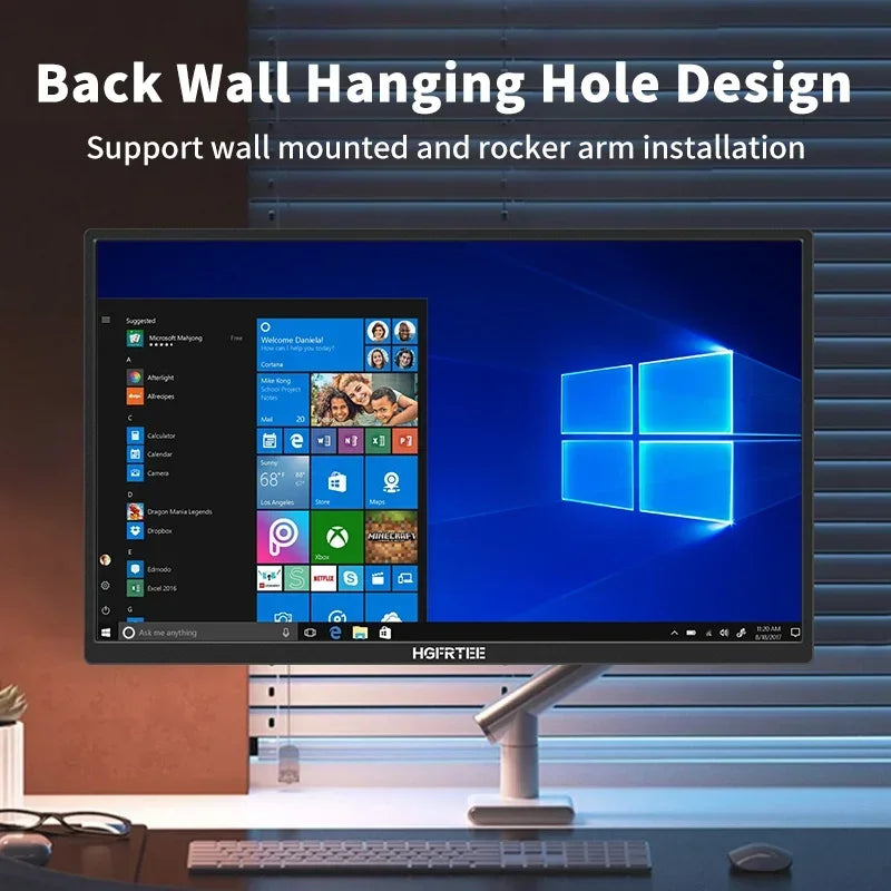 HGFRTEE 18.5" Portable Monitor - 18.5 inch,18.5 display, 120 Hz refresh rate