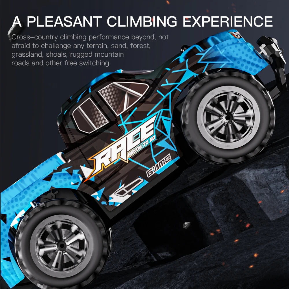 2WD Off-Road RC Climbing Car - LED Adventure Vehicle