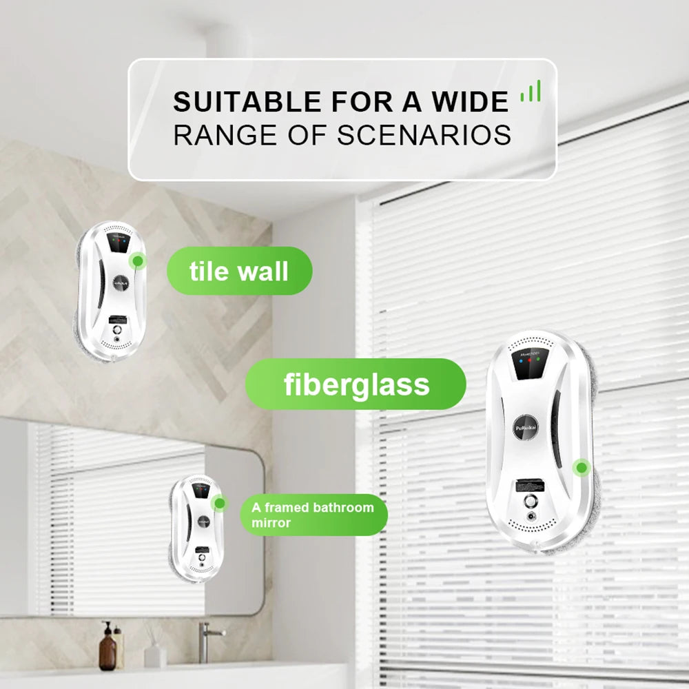High-Suction Window Cleaning Robot - Remote Control Anti-Fall Cleaner