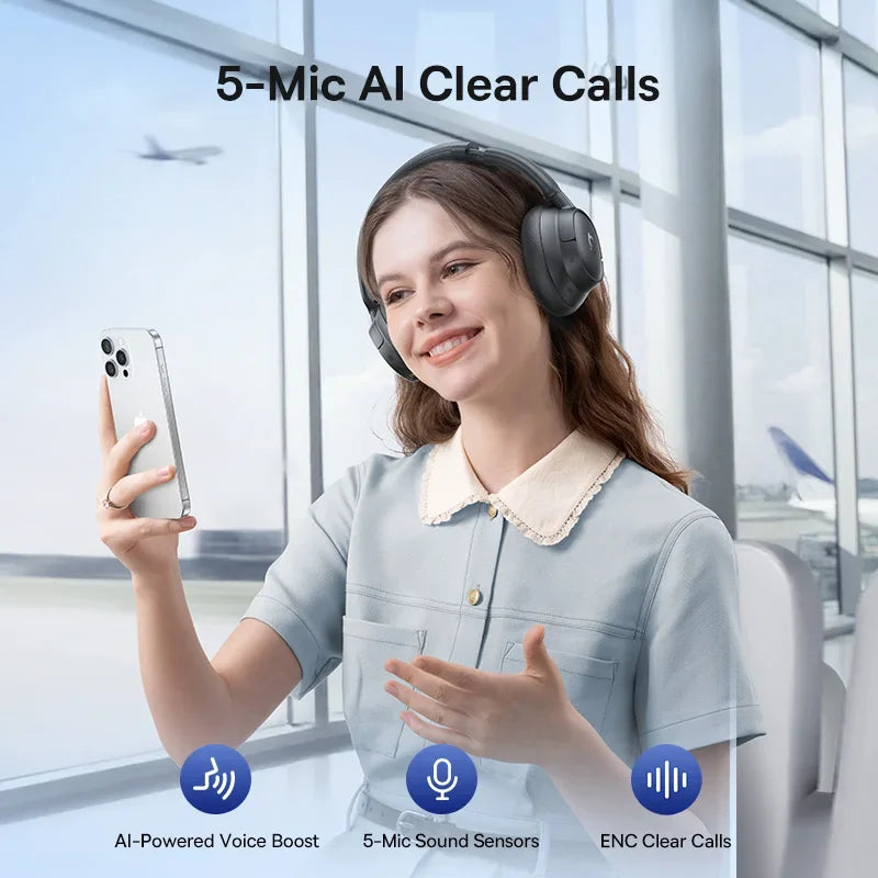 Baseus EH10 NC Headphones - Bluetooth Other, 6.0, Yes ANC and 80hours playtime
