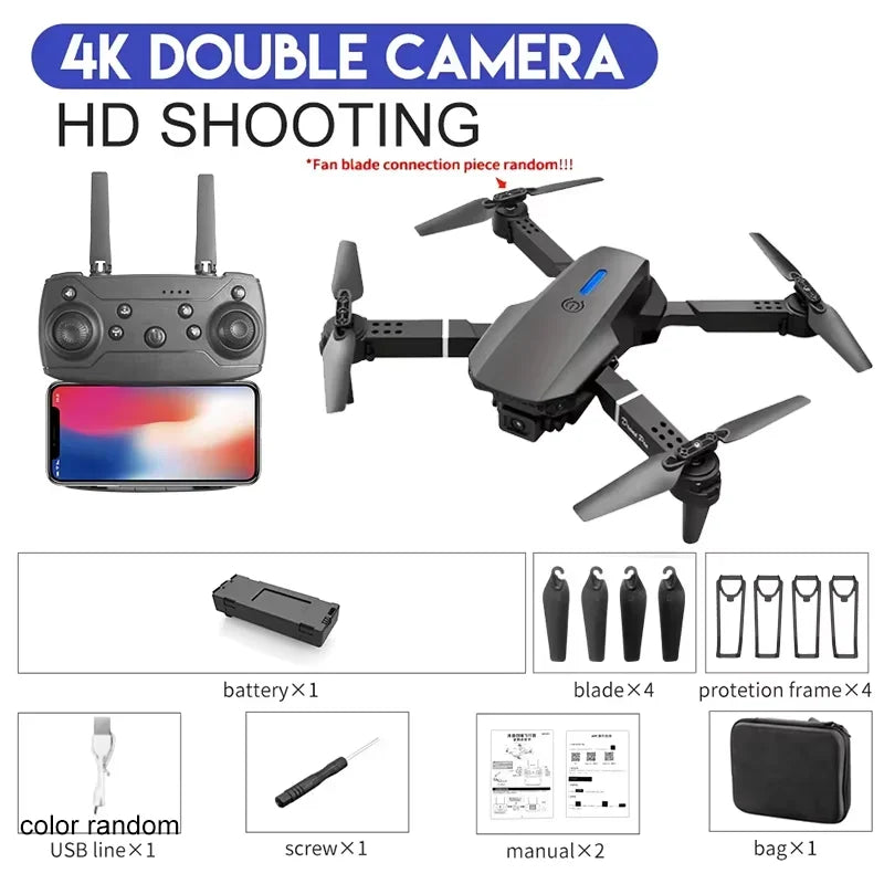 2025 E88 Professional HD 4K RC Drone - 4K camera