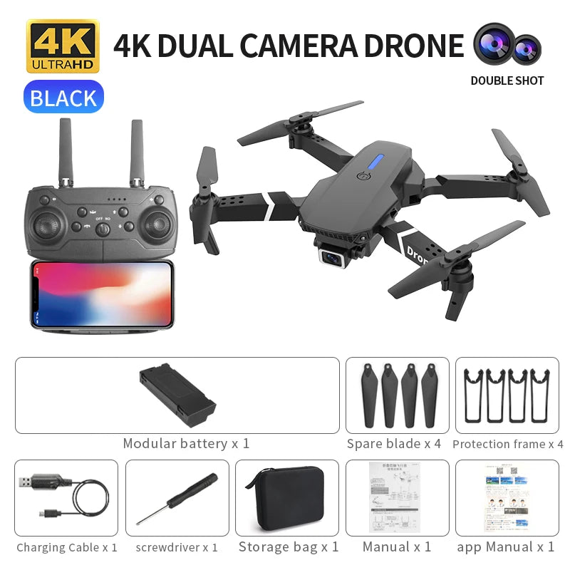 Drone E88 pro RC Drone - 4K camera and 5G WiFi FPV