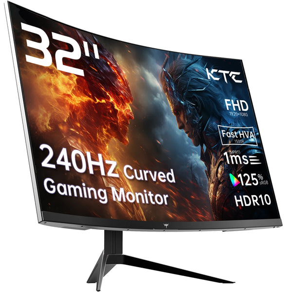 KTC 32" Curved Gaming Monitor - 32" display, 240 Hz refresh rate
