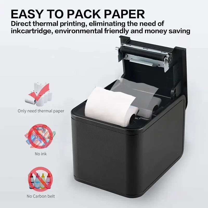 Xprinter 80mm POS Receipt Printer - USB/LAN with Auto Cutter