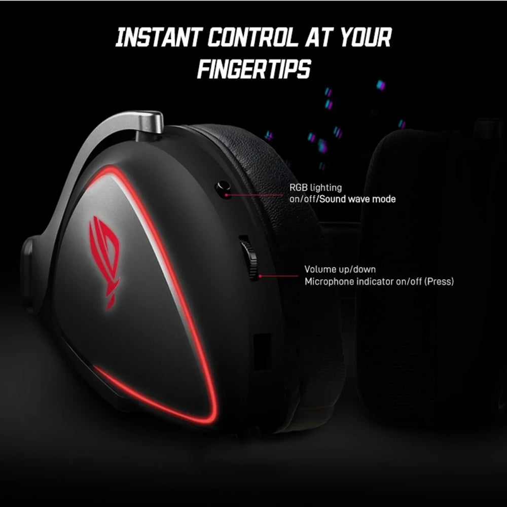 ASUS ROG Delta RGB Elite Edition Game Headphones - Bluetooth 5.2 and Yes ANC
