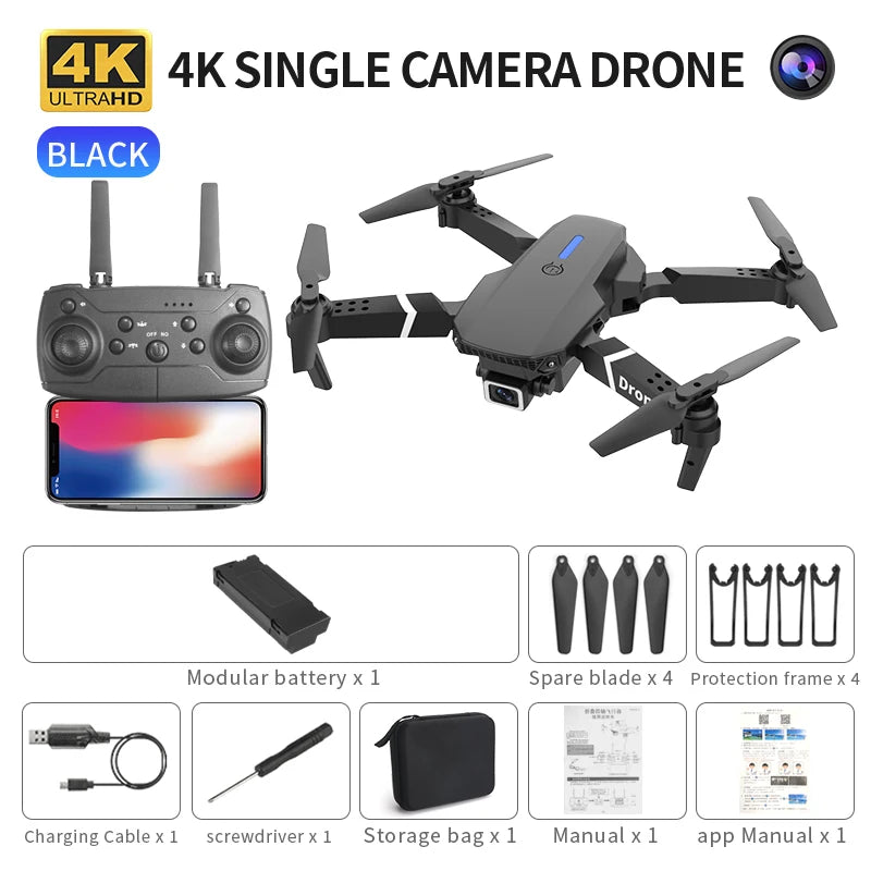 Drone E88 pro RC Drone - 4K camera and 5G WiFi FPV