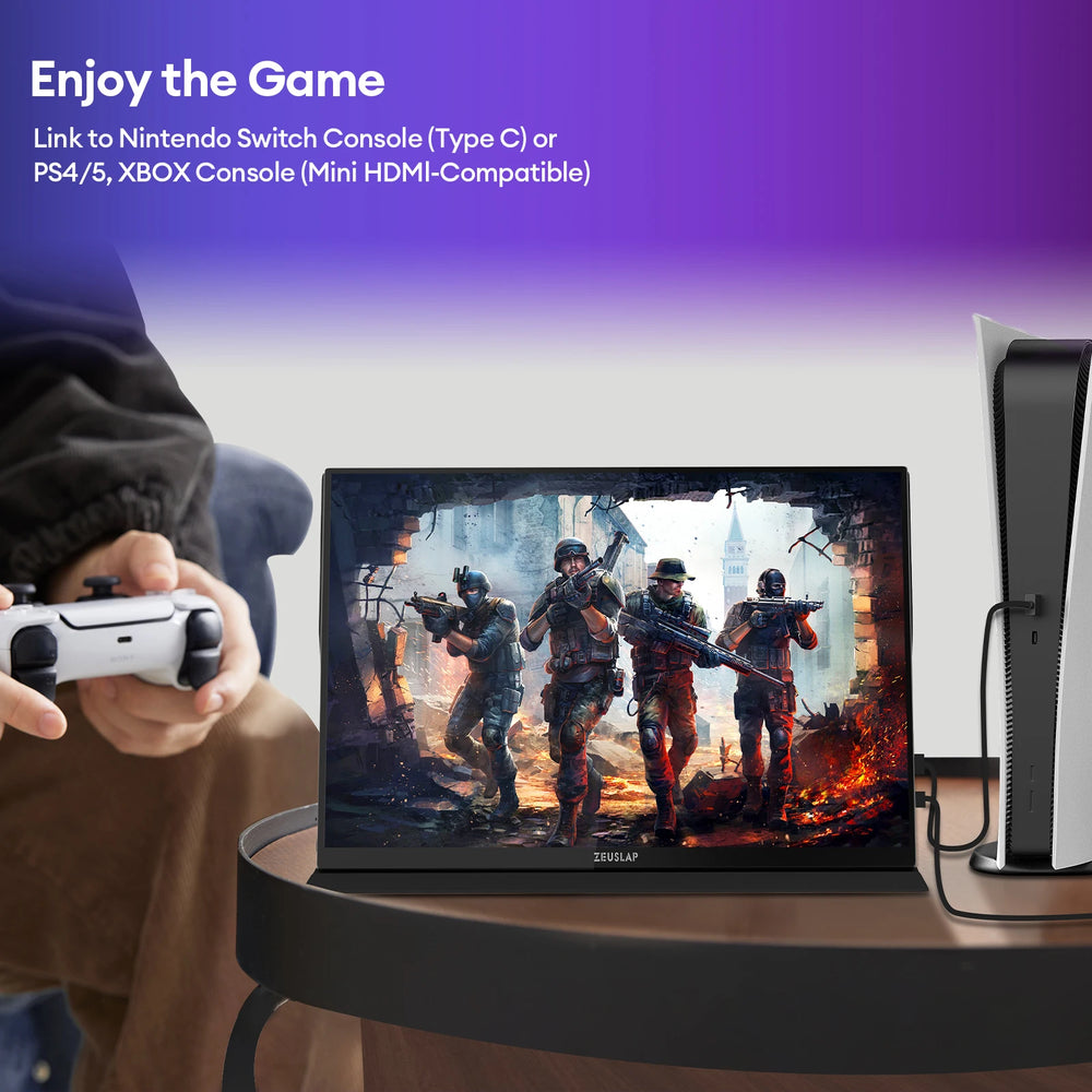 ZEUSLAP 16" 2.5K Touch Portable Monitor - 16 inch,16Inches 400mm display, 144 Hz refresh rate