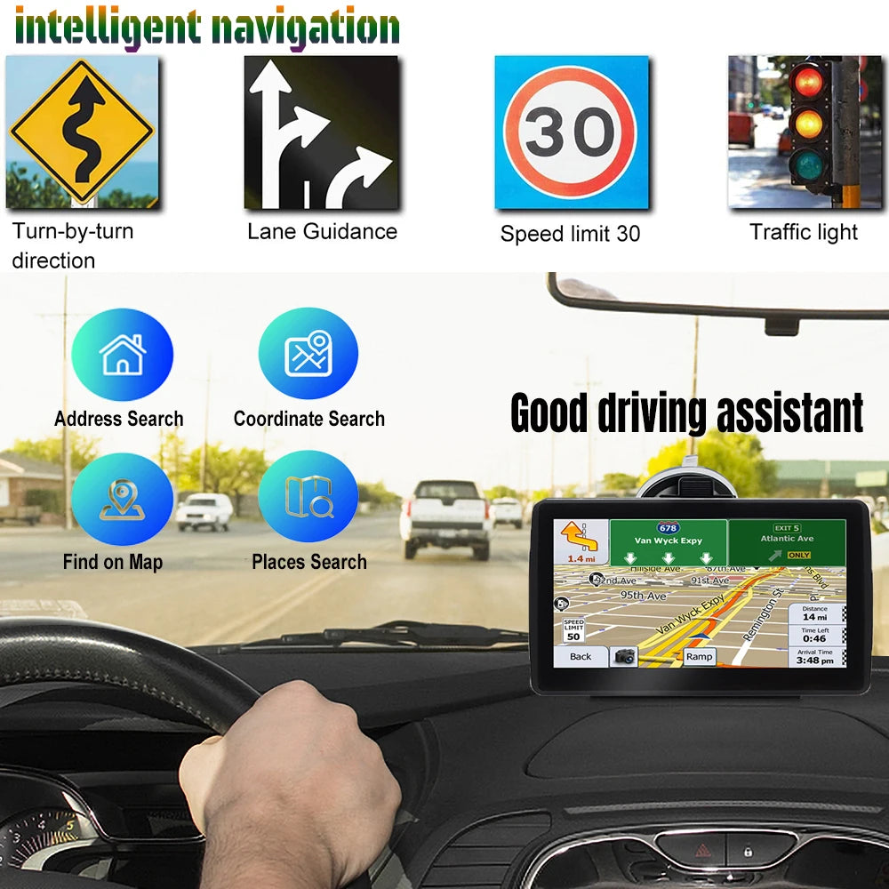 7 Inch GPS Navigator - 7" screen
