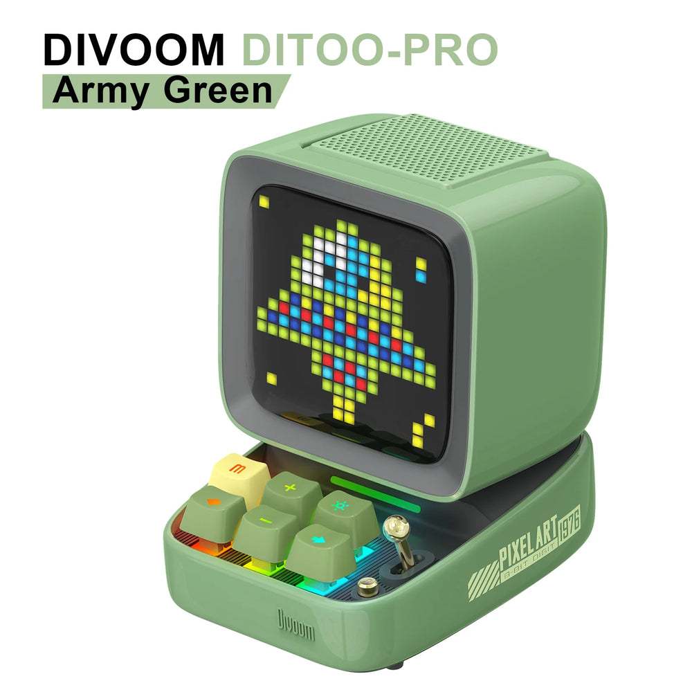 Divoom Ditoo-Pro Bluetooth Speaker - Pixel Art LED Alarm Clock