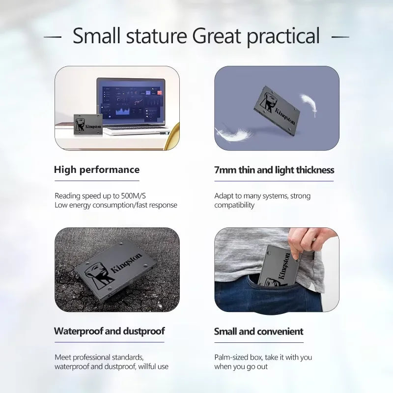 Kingston 2.5-Inch SATA III Internal SSD - High-Speed Solid State Drive