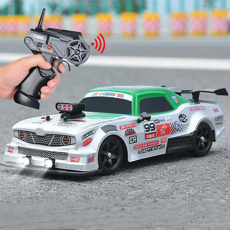 4WD RC Drift Car - High-Speed Stunt Vehicle with Lights