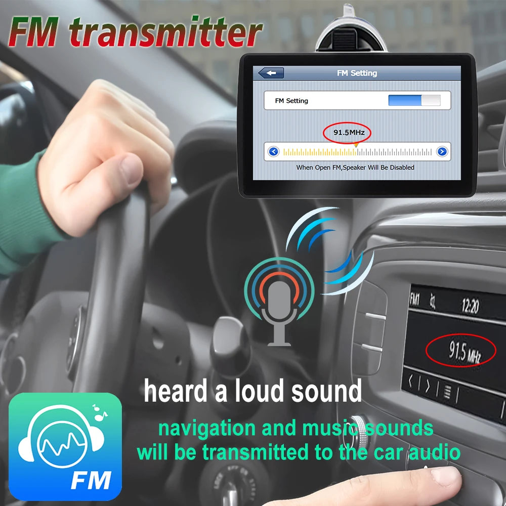 7 Inch GPS Navigator - 7" screen
