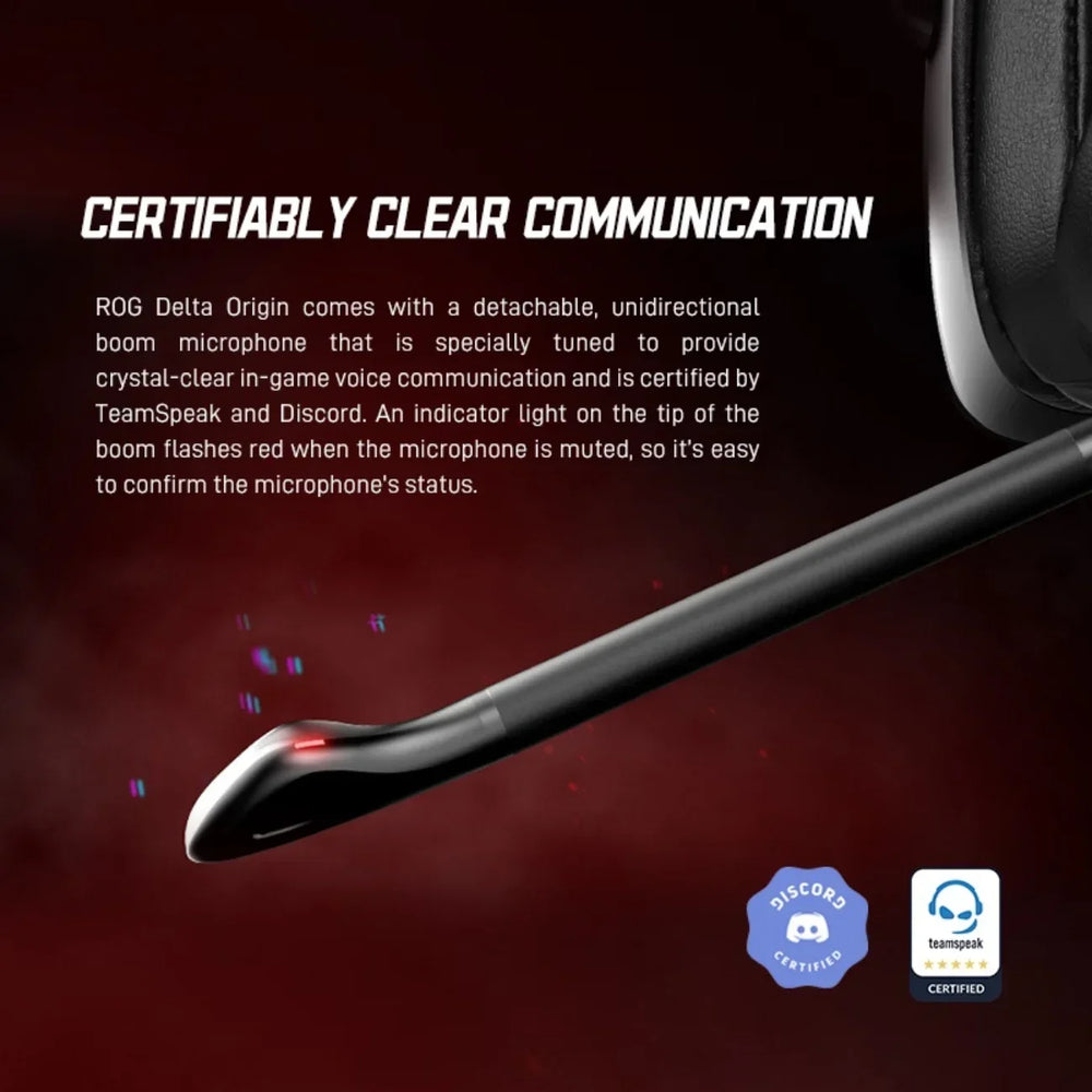 ASUS ROG Delta RGB Elite Edition Game Headphones - Bluetooth 5.2 and Yes ANC