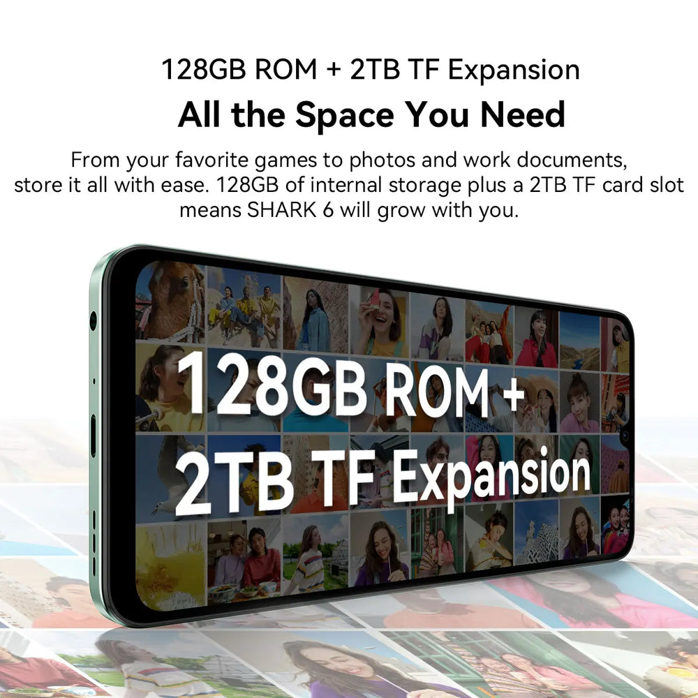 Blackview SHARK 6 5G - 6.88" display 120Hz, 8MP camera