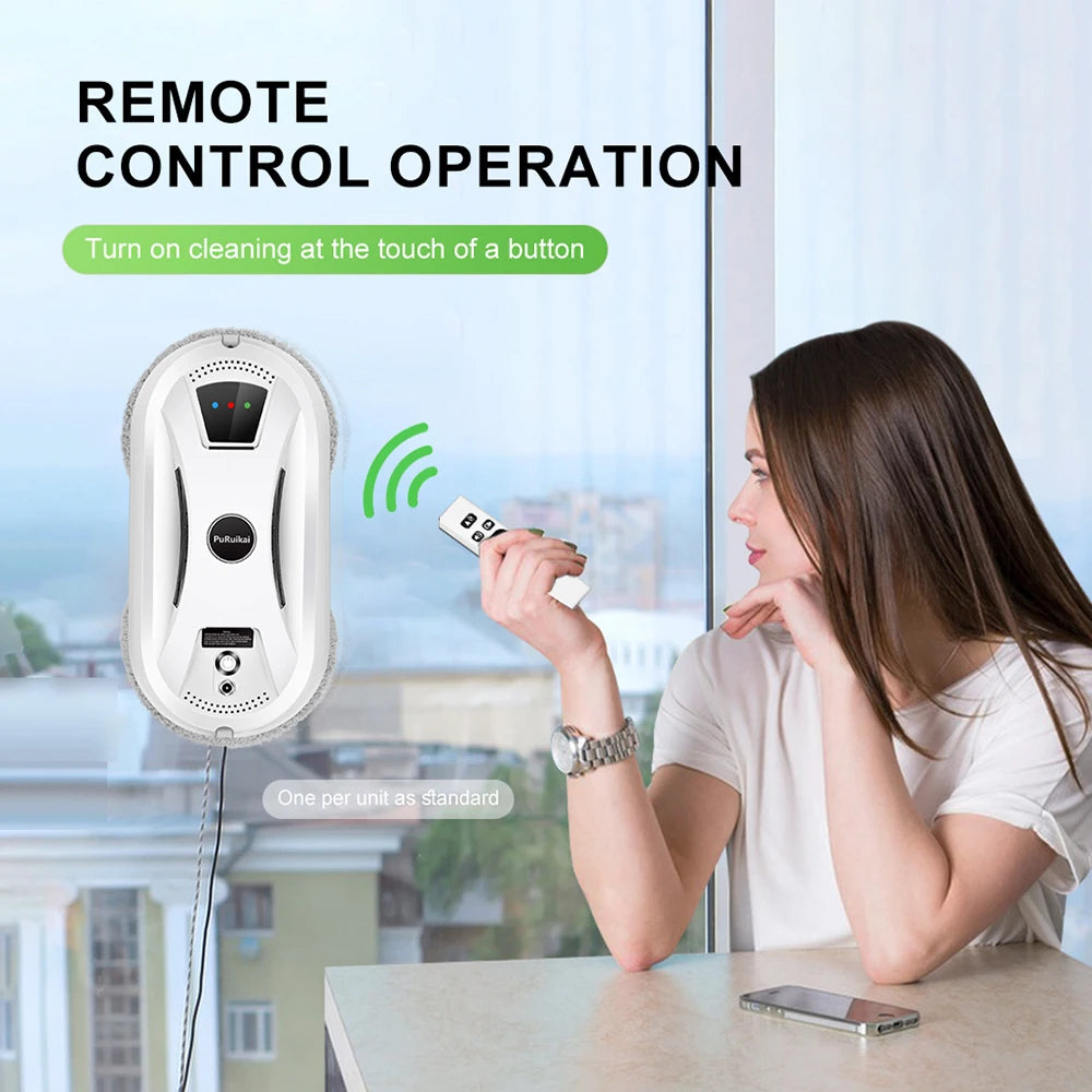 High-Suction Window Cleaning Robot - Remote Control Anti-Fall Cleaner