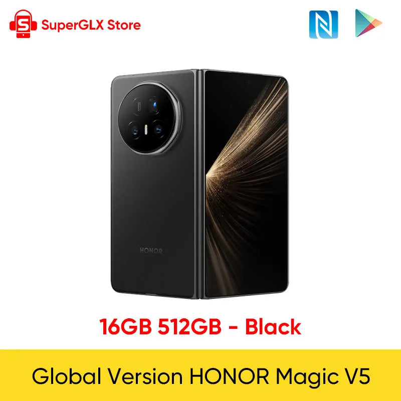 HONOR Magic V5 Global Version 5G Foldable - 7.95" OLED, 20 MP camera and 5820mAh battery