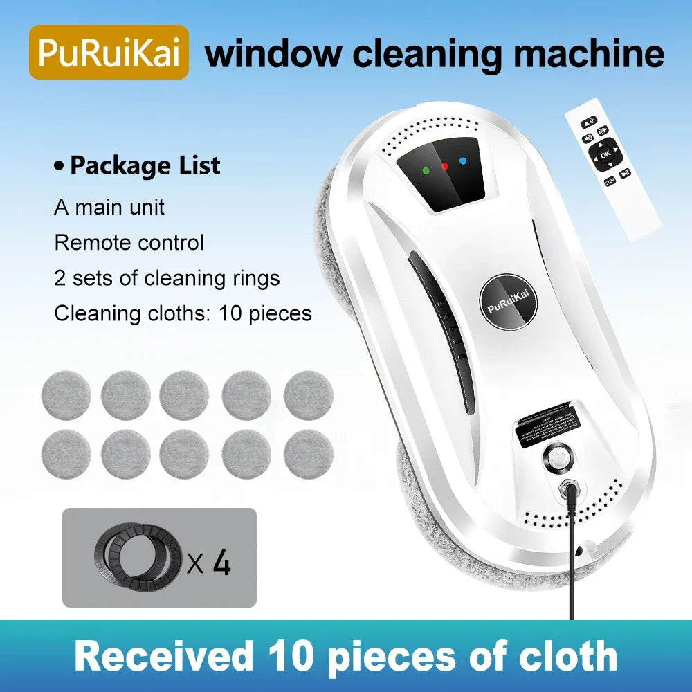High-Suction Window Cleaning Robot - Remote Control Anti-Fall Cleaner