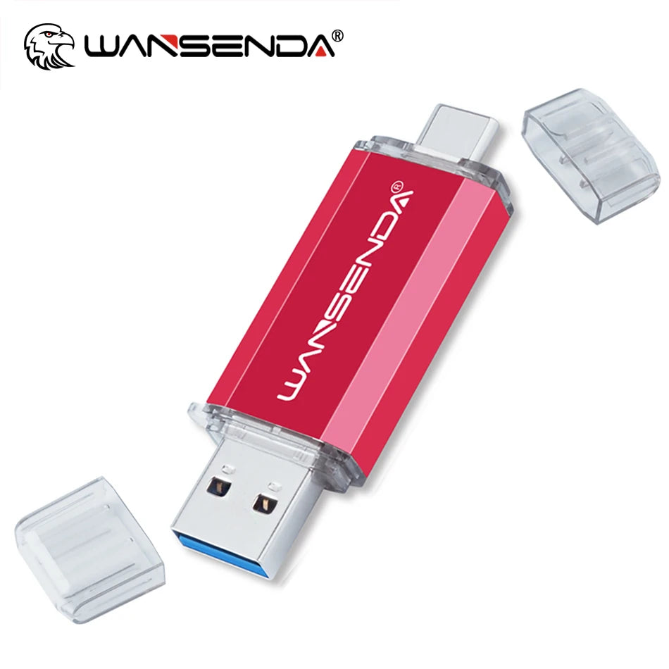 OTG USB 3.0 Flash Drive - Dual USB and Type-C Portable Storage