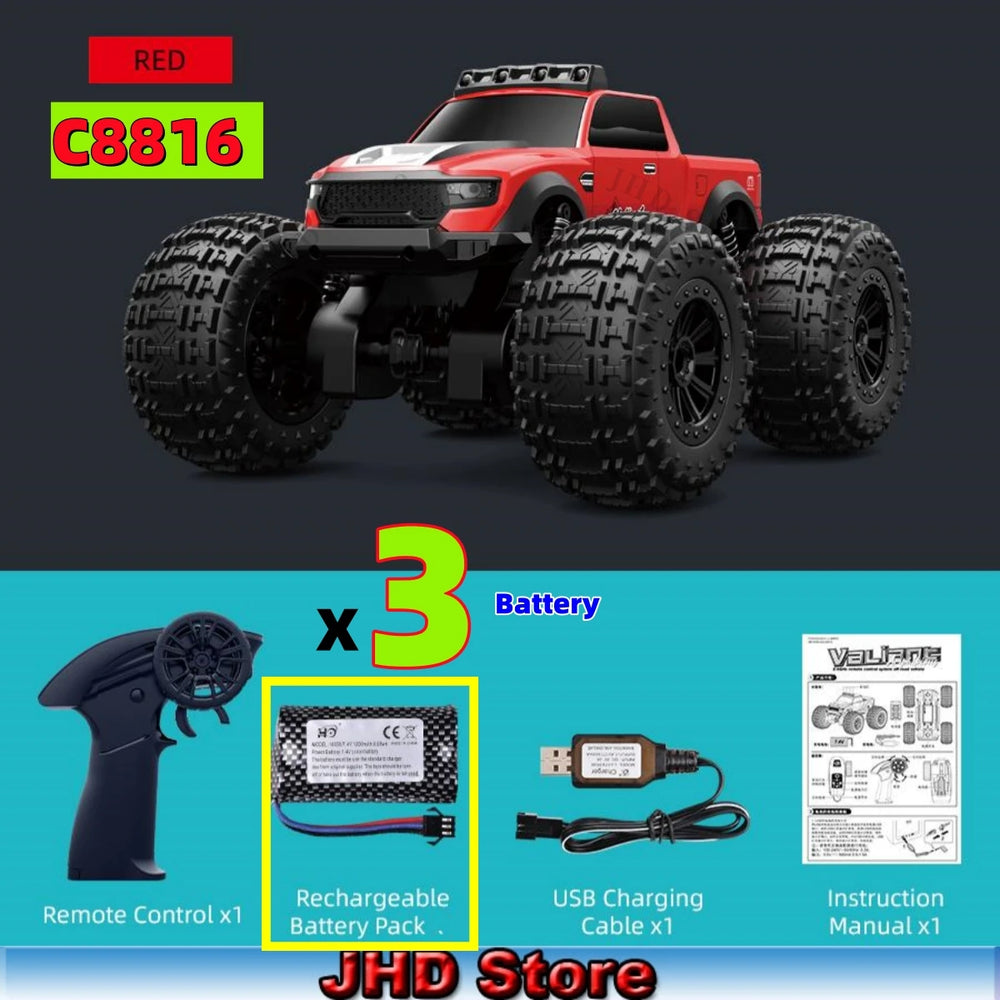 JJRC Amphibious RC Monster Truck - 4WD Off-Road Bigfoot Buggy